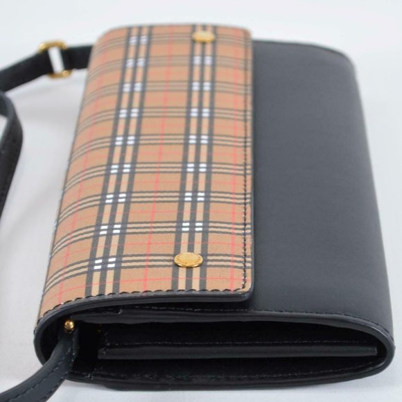 NWT BURBERRY VINTAGE CHECK HENLEY CROSSBODY BAG WALLET - Picture 4 of 8